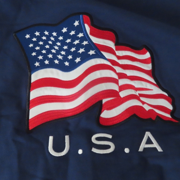 Arena Americana Collection Hoodie Athleisure design Unisex Reg fit USA Flag L - Picture 5 of 9